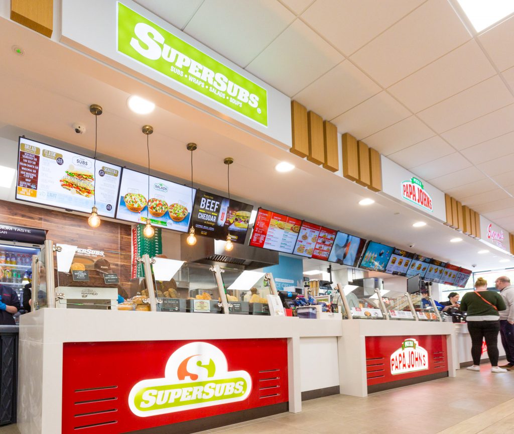 Kinnegad Plaza Interior with Supermac's, Papa Johns and Supersubs